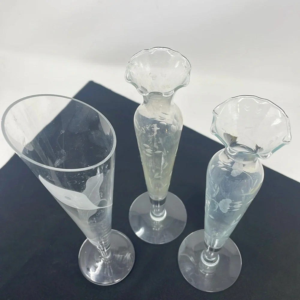 MIKASA Etched Crystal Vase 